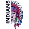 Indians Mascot (Half Face)