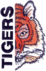 Tigers Mascot (Half Face)