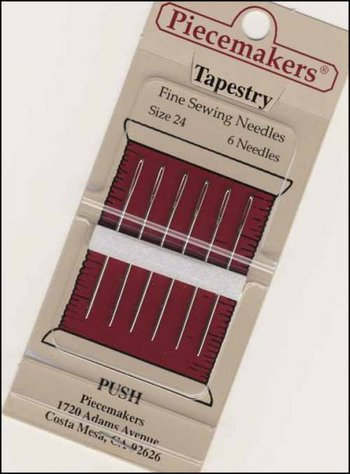 Package of Piecemakers tapestry needles.