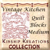 Vintage Kitchen Quilt Blocks / Medium