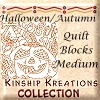 Autumn/Halloween Quilt Blocks / Medium Size