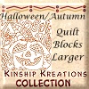 Autumn/Halloween Quilt Blocks / Large Size