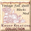 Vintage Fall Kitchen / Medium Size Quilt Blocks