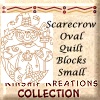 Scarecrow Oval / Small Size Quilt Blocks