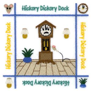 Hickory Dickory Dock Quilt Square