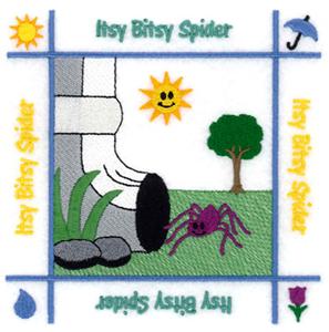 Itsy Bitsy Spider Quilt Square