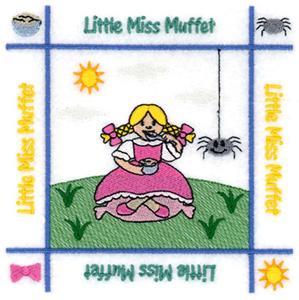 Little Miss Muffet Quilt Square