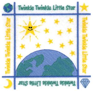 Twinkle Twinkle Little Star Quilt Square