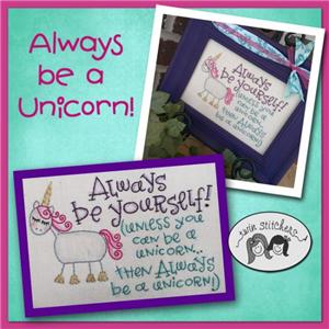 Always be a Unicorn Embroidery Pattern