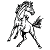 Mustang Outline, Larger