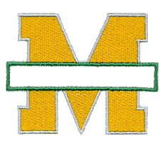 Banner Letter M