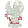 Free Standing Lace Family Heart Angel 1