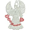 Free Standing Lace Family Heart Angel 2