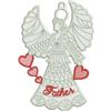 Free Standing Lace Family Heart Angel 3