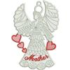 Free Standing Lace Family Heart Angel 4