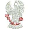 Free Standing Lace Family Heart Angel 5