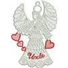 Free Standing Lace Family Heart Angel 9