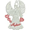 Free Standing Lace Family Heart Angel 11