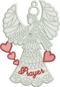 Free Standing Lace Inspiration Heart Angel 2