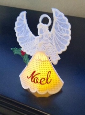 Free Standing Lace Holiday Light Angels