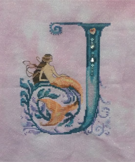 Letter J Mermaid