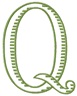 Baroque 1 XL Letter Q, Larger