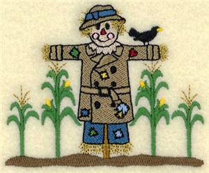Scarecrow with Corn