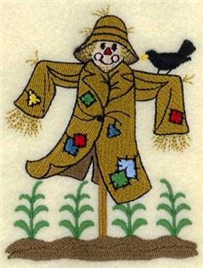 Scarecrow with Crow