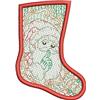 Free Standing Lace Christmas Stocking 1