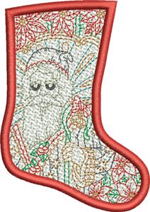 Free Standing Lace Christmas Stocking 2