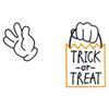 Trick or Treat Ghost Hands Large