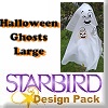Image of Halloween Ghosts Large Design Pack