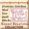 Frontier Kitchen / Medium Size Quilt Blocks