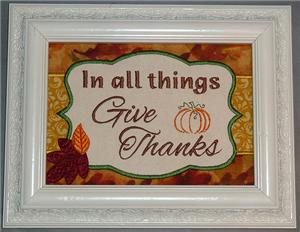 Give Thanks Frame Up