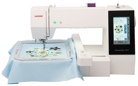 Janome® Memory Craft 500E sewing machine.
