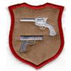 Applique Crest With Guns