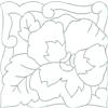 Pastel Flower Quilt Block 1 / Large