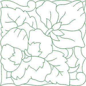 Pastel Flower Quilt Block 2 / Large