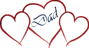 Dad Hearts Outline, larger