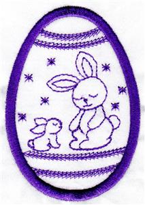 Easter Egg with Bunnies