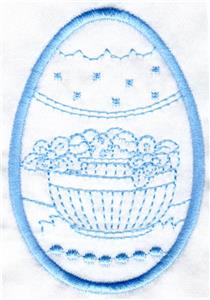 Easter Egg w/ Basket, Eggs, Flowers