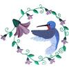 Hummingbird/Floral Circle