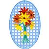 Flower Bouquet/Oval (Applique)