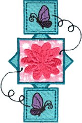 Butterflies/Flower/Boxes (Applique)