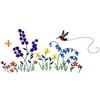 Flower Bed/Hummingbird
