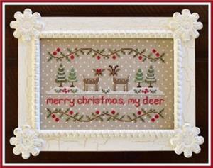 Merry Christmas, My Deer Cross Stitch Pattern