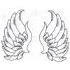 angel wings 4 outline