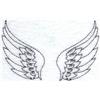 angel wings 5 outline