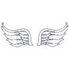 angel wings 7 outline