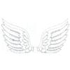 angel wings 9 outline